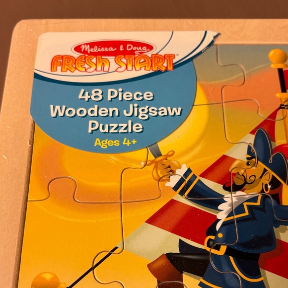 Melissa & Doug Colorful Pirate Ship Wooden Puzzle - Picture 2 of 6